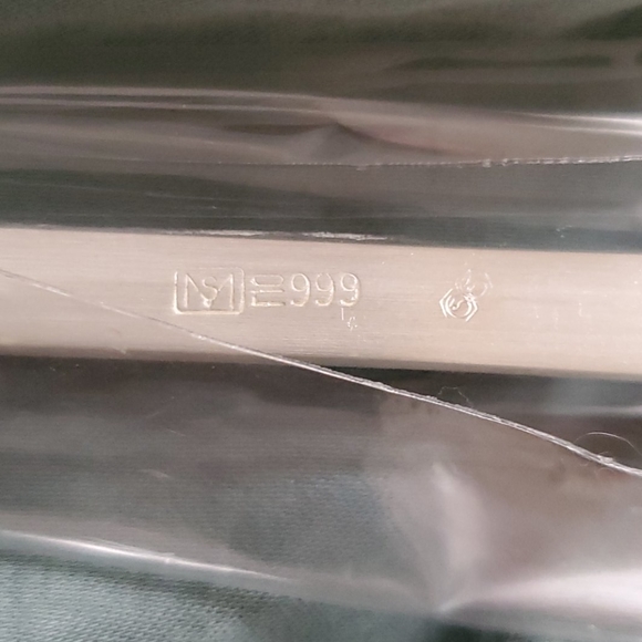 Korean 999 Pure Silver Chopsticks - Picture 2 of 14